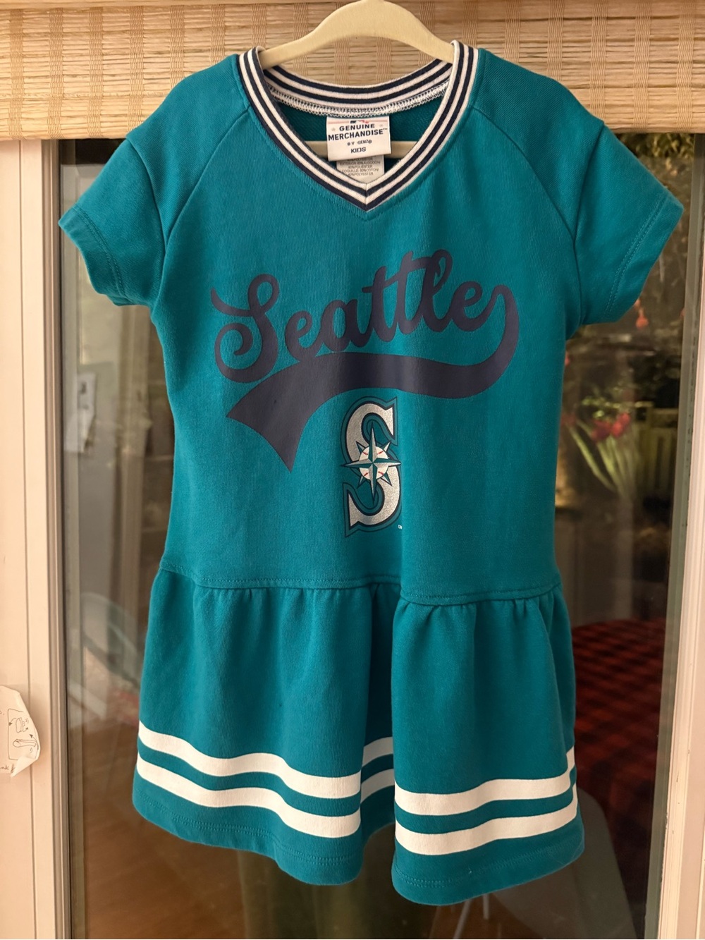 Seattle Mariners Teal Dress with Navy & White Trim